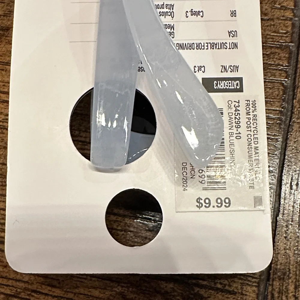 Kids White (looks like see through) Sunglasses - 1 pair